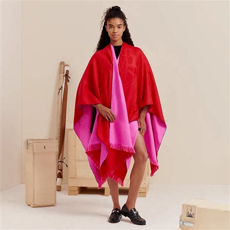 poncho hermes|hermes reversible poncho price.